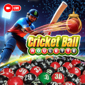 Cricket Ball Roulette live wheel tile